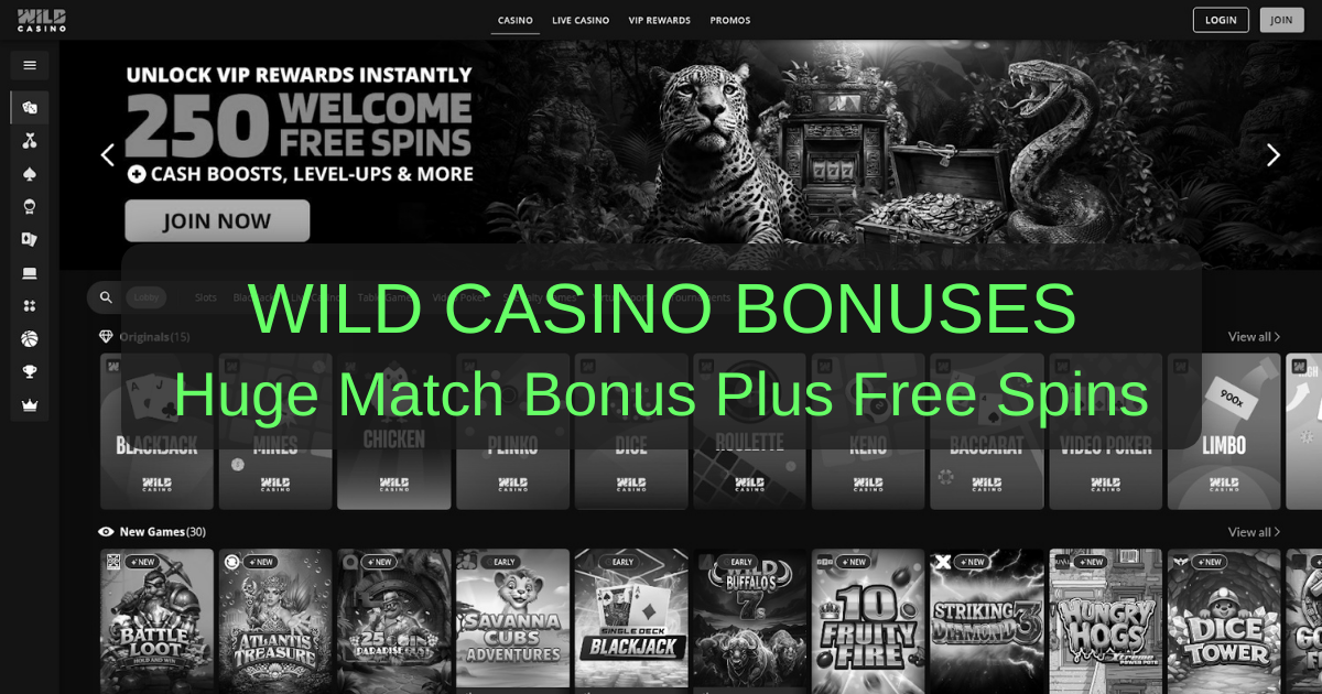 Wild Casino Bonuses