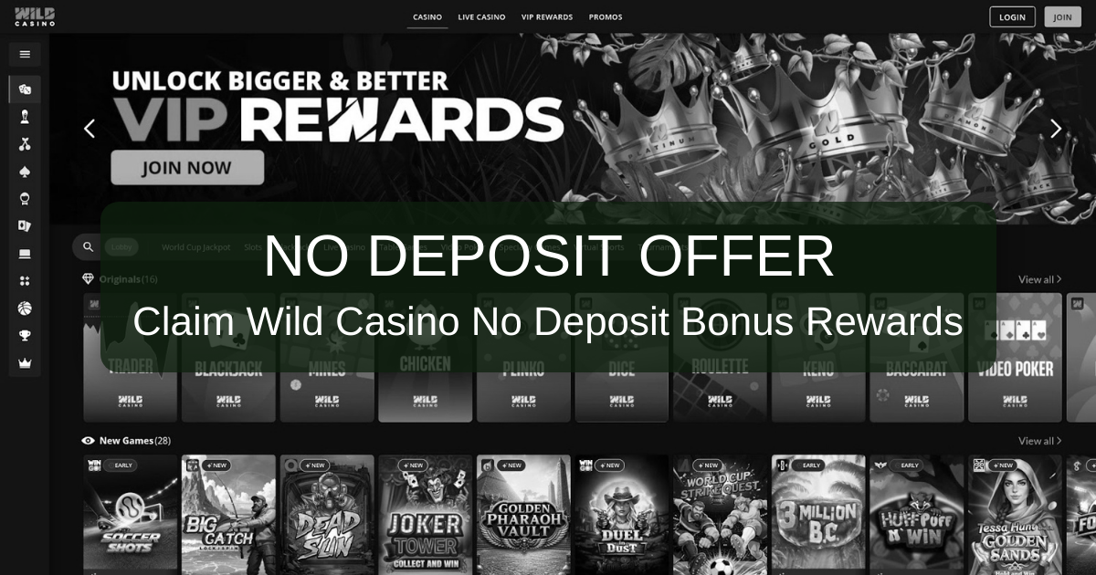 Wild Casino No Deposit Bonus: Explore Our Platform Before You Commit